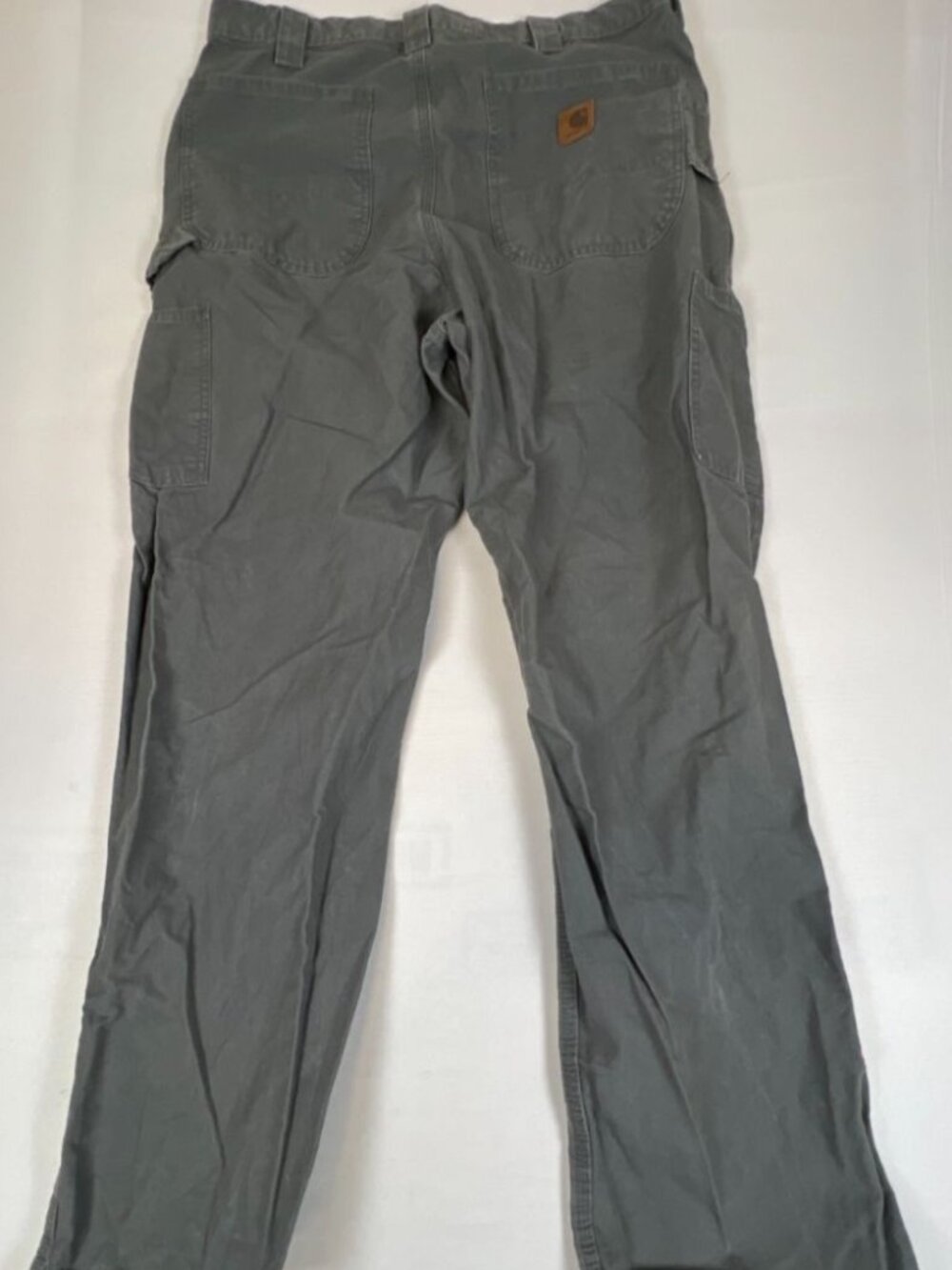 Carhartt B151 FAT Pants Mens 36x32 Gray Dungaree Fit Cotton Canvas - Picture 2 of 10